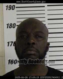 Mugshot of MARTIN KELVIN BALLEW booked in Scott County, Iowa on March 31, 2026