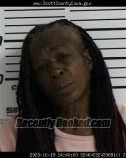 Mugshot of KIMBERLY ANN MCCAW booked in Scott County, Iowa on May 10, 2026