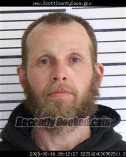 Mugshot of JOSEPH RAY KROEGER booked in Scott County, Iowa on March 29, 2026