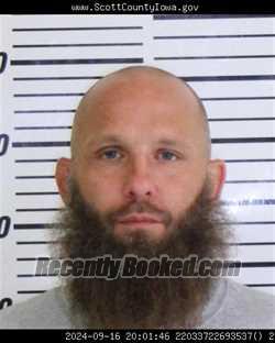 Mugshot of MICHAEL RODNEY LINDQUIST booked in Scott County, Iowa on March 26, 2026