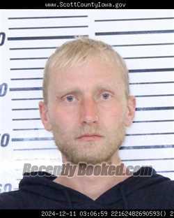 Mugshot of TROY MICHAEL FRAZIER booked in Scott County, Iowa on May 16, 2026