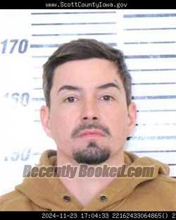 Mugshot of CODY KEITH DOBBS booked in Scott County, Iowa on April 23, 2026