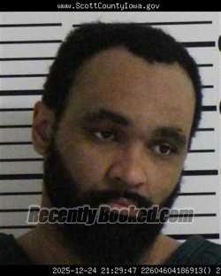 Booking photo from Scott County, Iowa