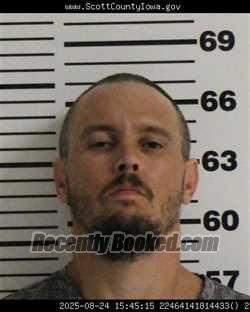 Booking photo from Scott County, Iowa