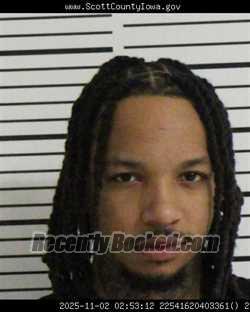 Mugshot of DEMIKA LAUNTERRA RUSH booked in Scott County, Iowa on March 29, 2026