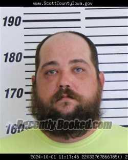 Mugshot of LEVI RAY YOUNG booked in Scott County, Iowa on May 4, 2026