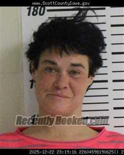 Mugshot of MELINDA SUE TEMPLE booked in Scott County, Iowa on July 12, 2026