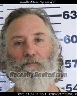 Mugshot of ADAM JAMES HALL booked in Scott County, Iowa on April 30, 2026