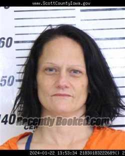 Mugshot of KAYLLA LYNN MCKAY booked in Scott County, Iowa on May 13, 2026
