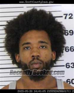 Booking photo from Scott County, Iowa