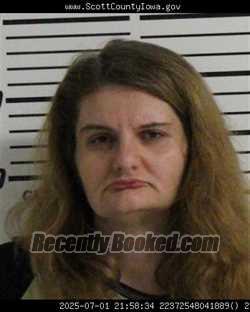 Mugshot of BRITTANY MARIE LUX booked in Scott County, Iowa on May 8, 2026