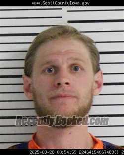 Mugshot of JACOB ROBERT FRICKE booked in Scott County, Iowa on March 29, 2026