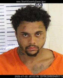 Mugshot of JAYSEN BRADY MCDONALD booked in Scott County, Iowa on July 4, 2026
