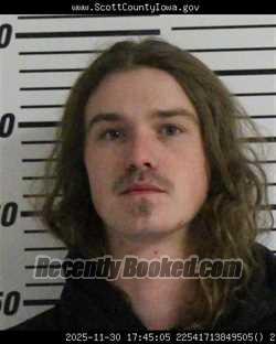 Booking photo from Scott County, Iowa