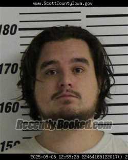 Mugshot of ERIC MICHAEL SARGEANT booked in Scott County, Iowa on March 29, 2026