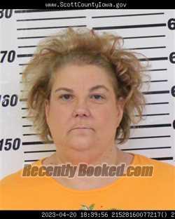 Mugshot of DEBORAH SUE GREVE booked in Scott County, Iowa on May 1, 2026
