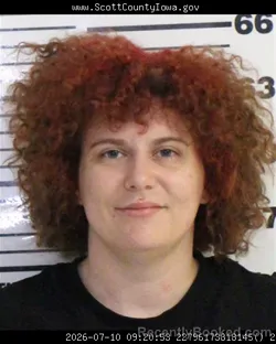 Mugshot of BRANDY LYNN WASHBURN booked in Scott County, Iowa on July 10, 2026