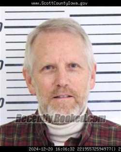 Mugshot of CLINTON RANDOLPH VANFOSSEN booked in Scott County, Iowa on March 26, 2026