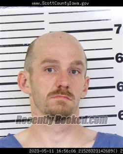 Mugshot of CARL RAY HALL booked in Scott County, Iowa on May 12, 2026