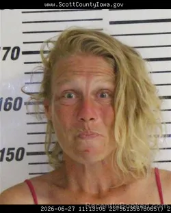Mugshot of JUDITH EILEEN HENRY booked in Scott County, Iowa on June 27, 2026
