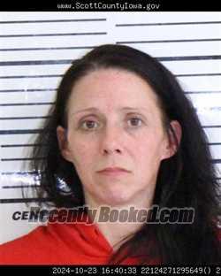 Booking photo from Scott County, Iowa