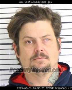 Mugshot of JEREMY PAUL CARMACK booked in Scott County, Iowa on May 14, 2026