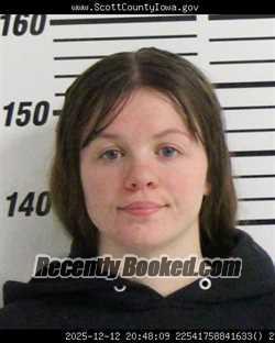 Mugshot of KAYLA LEE GOODENOUGH booked in Scott County, Iowa on May 1, 2026