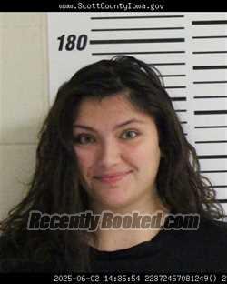 Booking photo from Scott County, Iowa