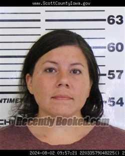 Booking photo from Scott County, Iowa