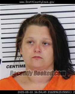 Mugshot of BREANNA SARAH JANE RETTKOWSKI booked in Scott County, Iowa on May 12, 2026