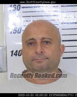 Mugshot of JOHN DEGIORGIO booked in Scott County, Iowa on May 16, 2026