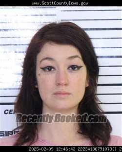 Booking photo from Scott County, Iowa