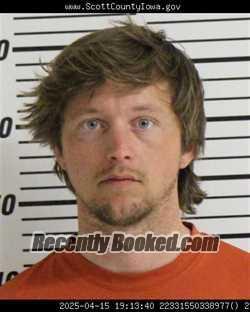 Booking photo from Scott County, Iowa