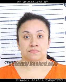 Booking photo from Scott County, Iowa