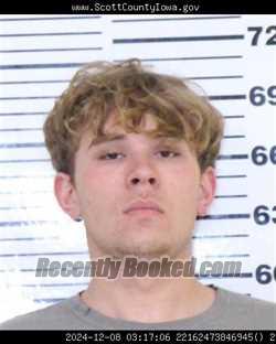 Booking photo from Scott County, Iowa