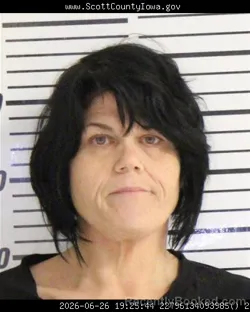 Mugshot of MISTY LYNN CLARKE booked in Scott County, Iowa on June 26, 2026