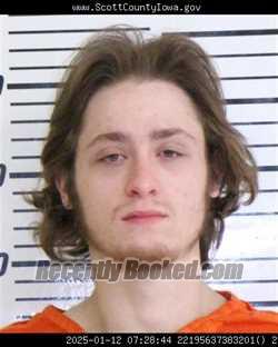 Booking photo from Scott County, Iowa
