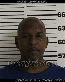 Booking photo from Scott County, Iowa