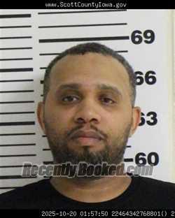 Mugshot of RAFAEL MARIANO SMOOT booked in Scott County, Iowa on March 26, 2026