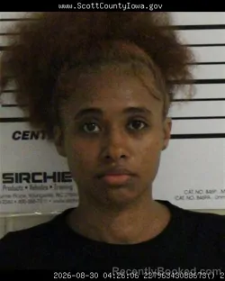 Mugshot of Javyona Lariesha Mcneal booked in Scott County, Iowa on August 30, 2026