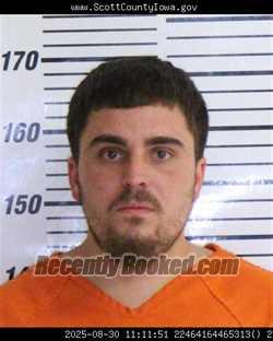 Mugshot of JACOB STEVEN MCDERMOTT booked in Scott County, Iowa on March 30, 2026