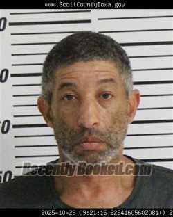 Mugshot of JAMES MICHAEL WATKINS booked in Scott County, Iowa on March 26, 2026
