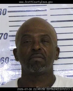 Booking photo from Scott County, Iowa