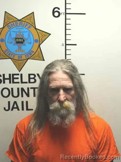 Mugshot of RICHARD VERNON SCHIERNBECK booked in Shelby County, Iowa on April 8, 2026