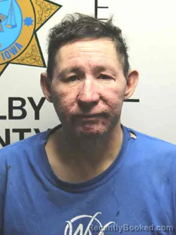 Booking photo from Shelby County, Iowa