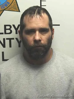 Mugshot of DUSTIN ALLEN DELGADO booked in Shelby County, Iowa on April 14, 2026