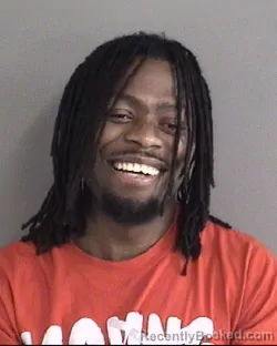 Mugshot of Quintin Latrell Evans booked in Story County, Iowa on September 17, 2026