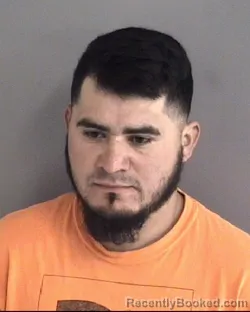Mugshot of Salvador Garcia Rojo booked in Story County, Iowa on October 23, 2026