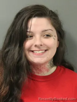 Mugshot of PAIGE RHIANNA GLORE booked in Webster County, Iowa on March 25, 2026