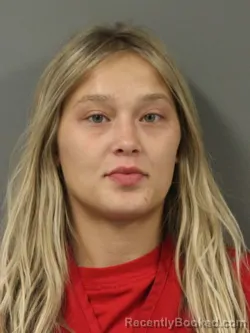 Mugshot of GRACE ELIZABETH MARTINSON booked in Webster County, Iowa on July 31, 2026